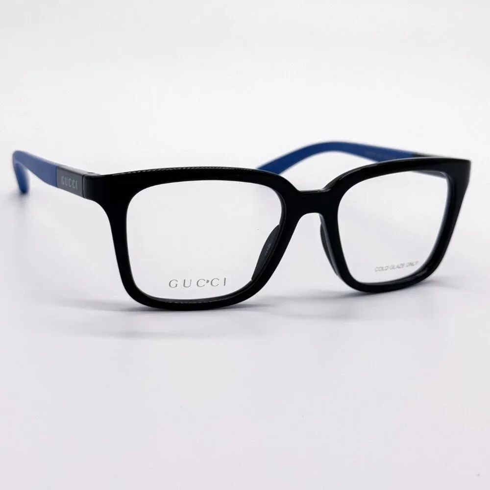 NEW GUCCI GG1738O 004 BLACK/BLUE MEN EYEGLASSES GUCCI